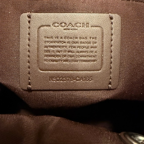 Coach Andy Horse & Carriage Raspberry Wine Pebbled Pink Leather Tote Bag EUC - Picture 11 of 11